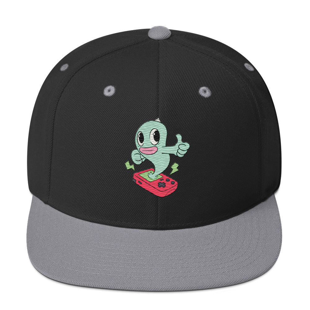 Ready To Press Start Game Ghost Snap-Back Hat