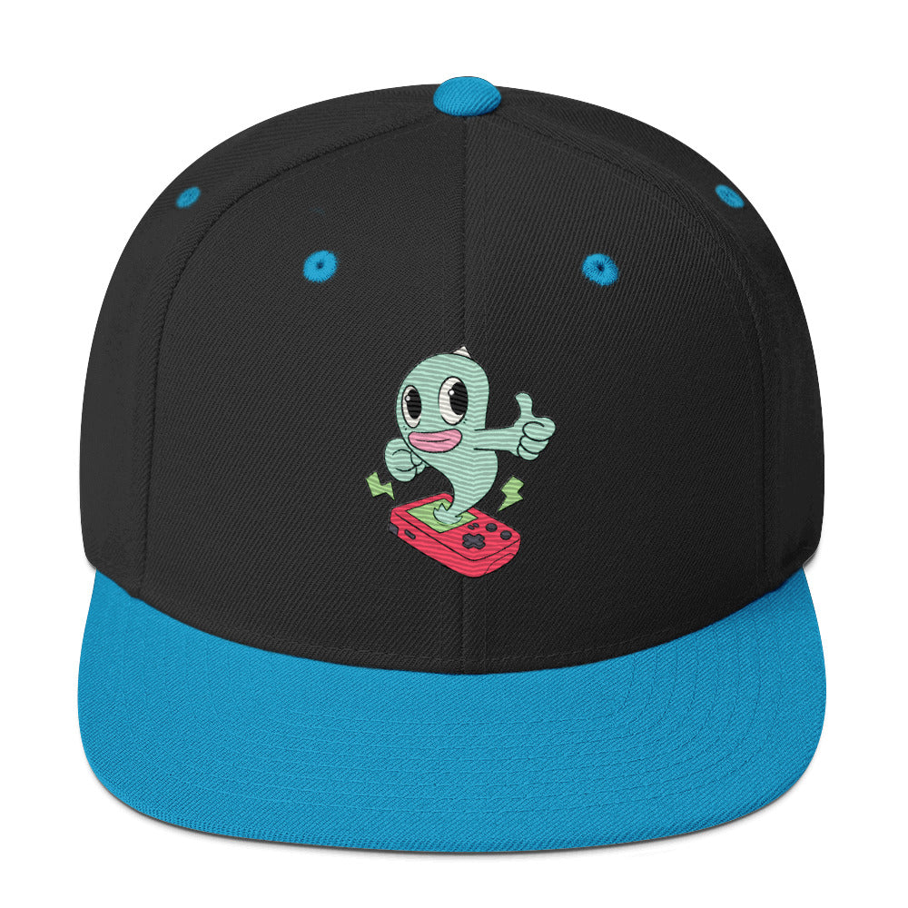 Ready To Press Start Game Ghost Snap-Back Hat