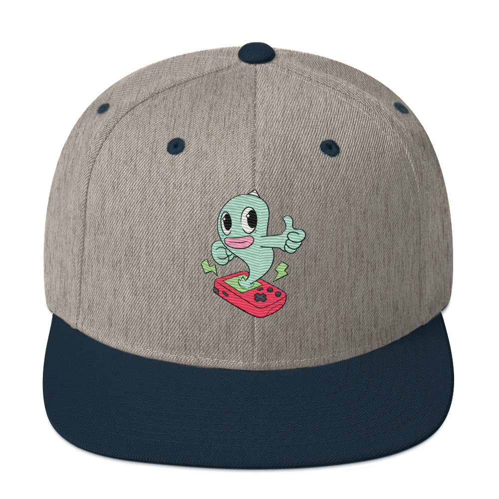 Ready To Press Start Game Ghost Snap-Back Hat