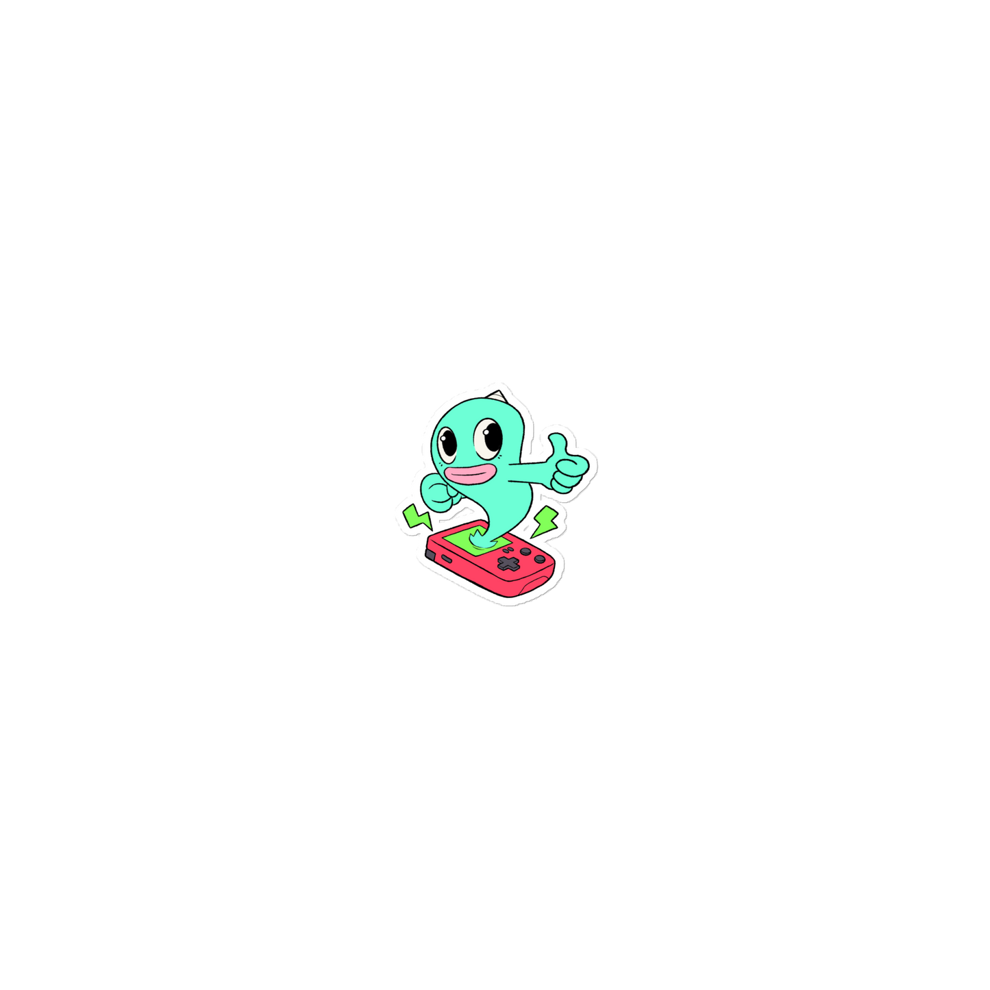 Ready to Press Start Game Ghost Sticker